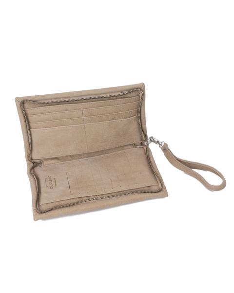 Zipper L beige wallet