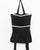 Suede XL black backpack