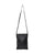 Flat black crossbody bag