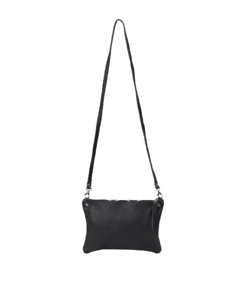 Lara black clutch bag