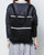 Suede XL black backpack