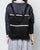 Suede XL black backpack