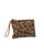 Stains brown clutch bag