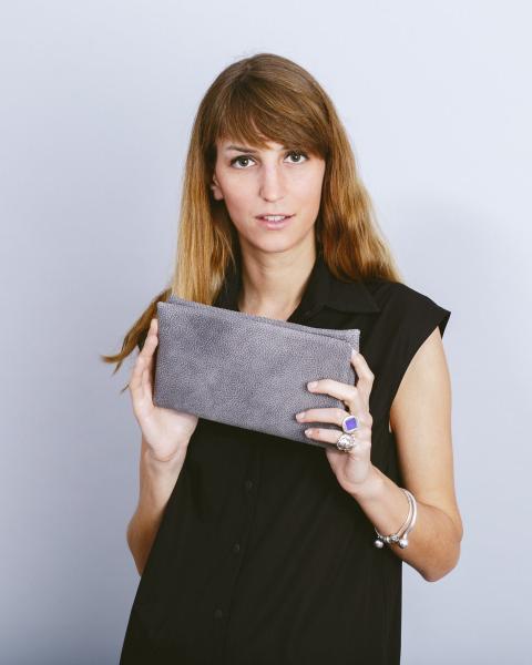 Zipper L grey wallet