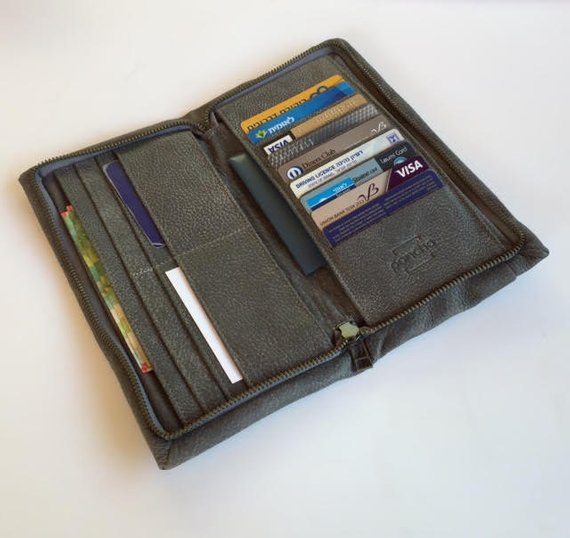 Zipper L grey wallet