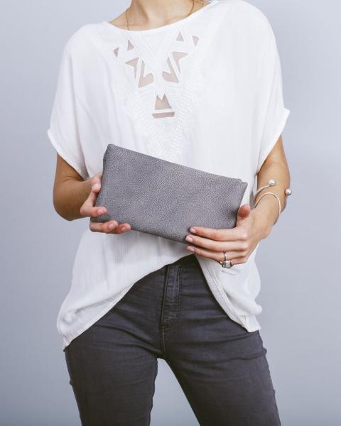 Zipper L grey wallet
