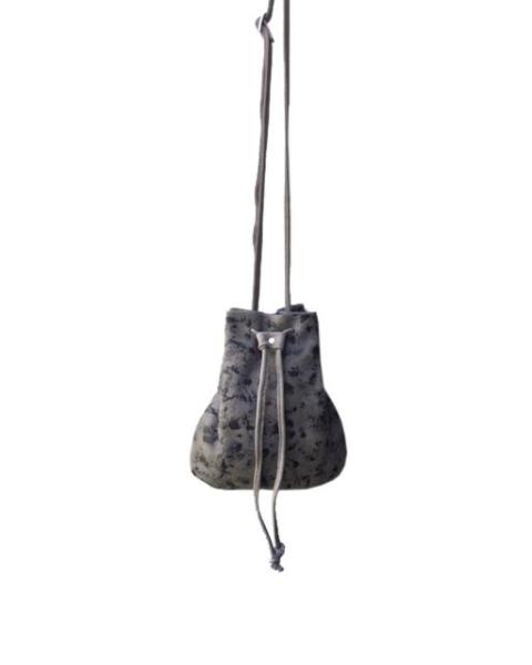 Mini bucket printed grey
